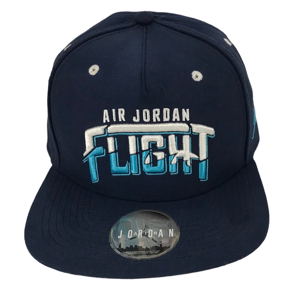 Air Jordan Flight Jumpman Blue Adjustable Snapback Hat Cap Rare Collectible